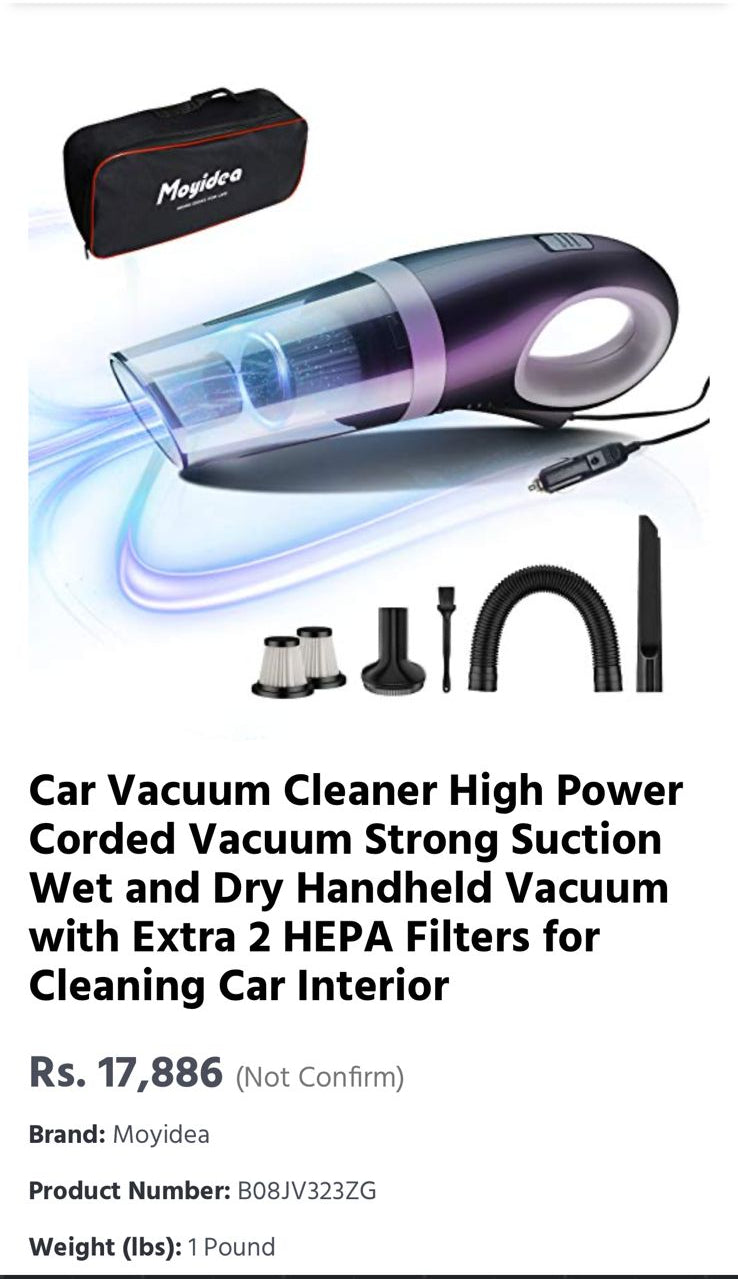 4-in-1 Car Vacuum Cleaner ( Imported )