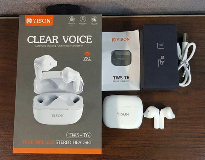 YISON T6 True Wireless Earbuds (Original Imported)