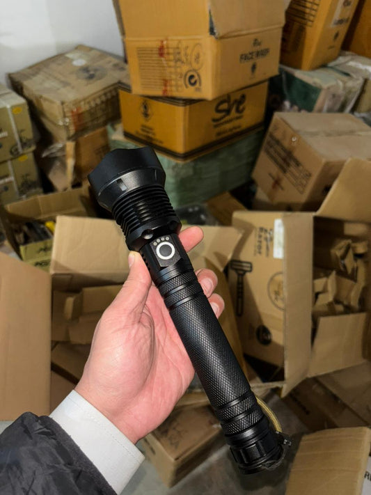 Rechargeable LED Flashlight 90,000 lumens( Gochan Imported )